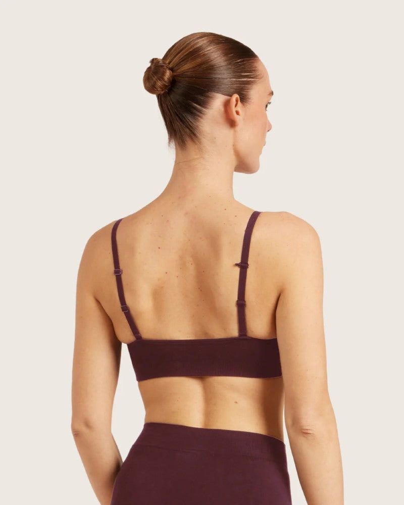 Wireless T-Shirt Bra in Mulberry