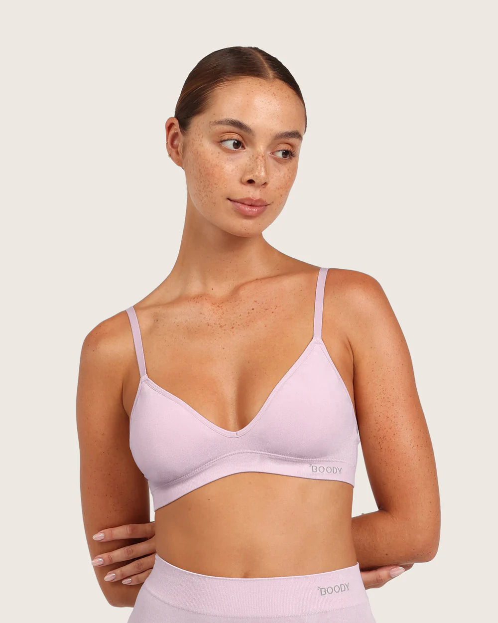Wireless T-Shirt Bra in Orchid