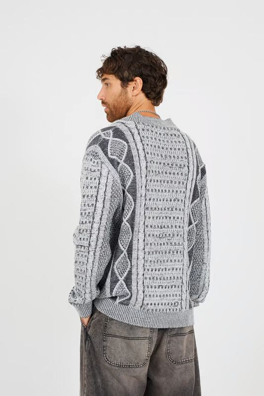 Ashbery Oversized Cardigan in Charcoal