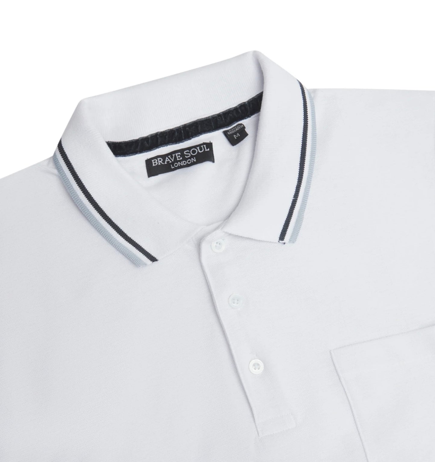 Cosmo Pique Polo T-Shirt in White