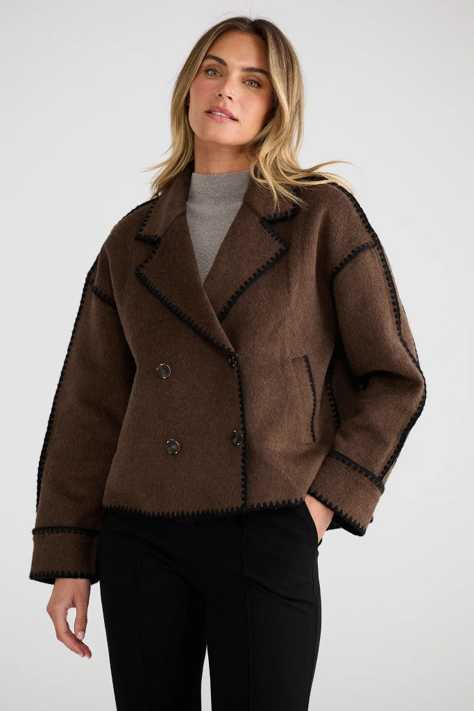 Briony Jacket in Chocolate