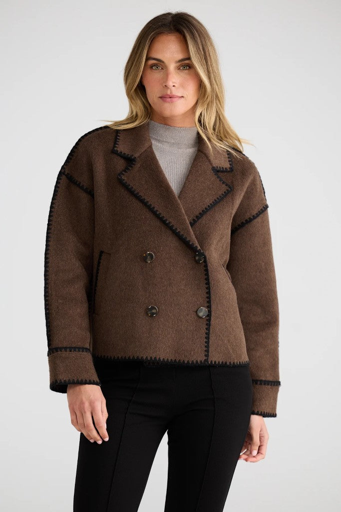 Briony Jacket in Chocolate