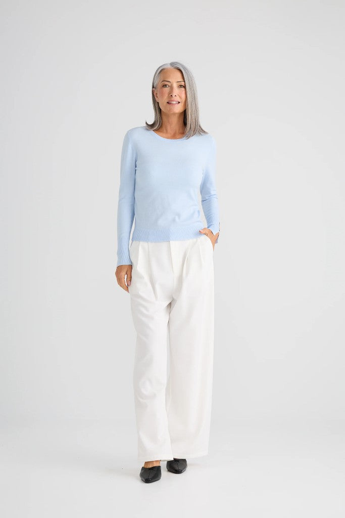St James Knit in Light Blue