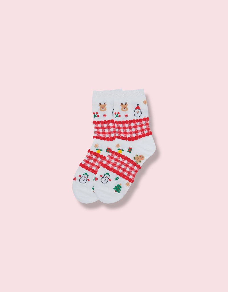 Christmas - Red Gingham Socks