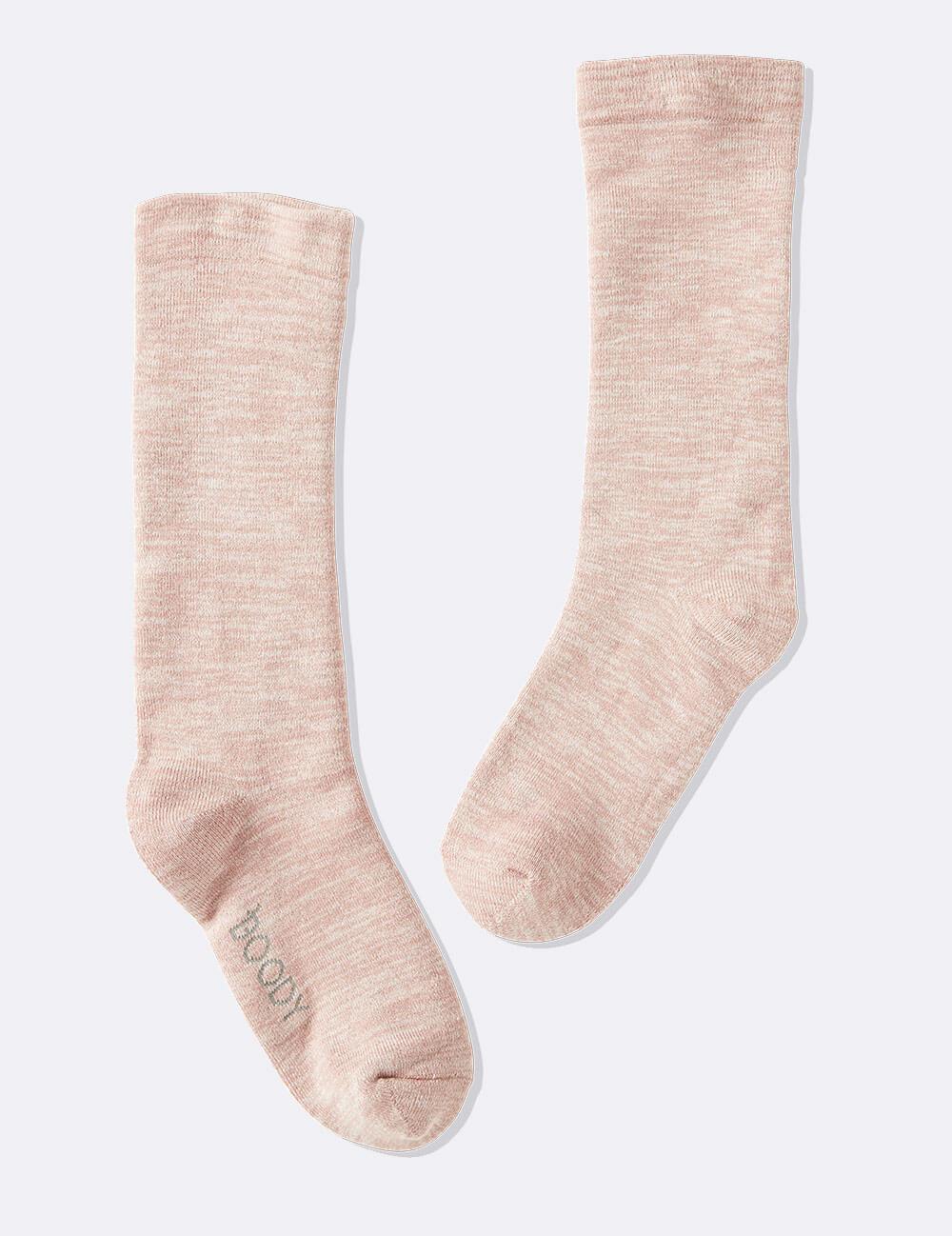 Chunky Bed Socks in Dusty Pink