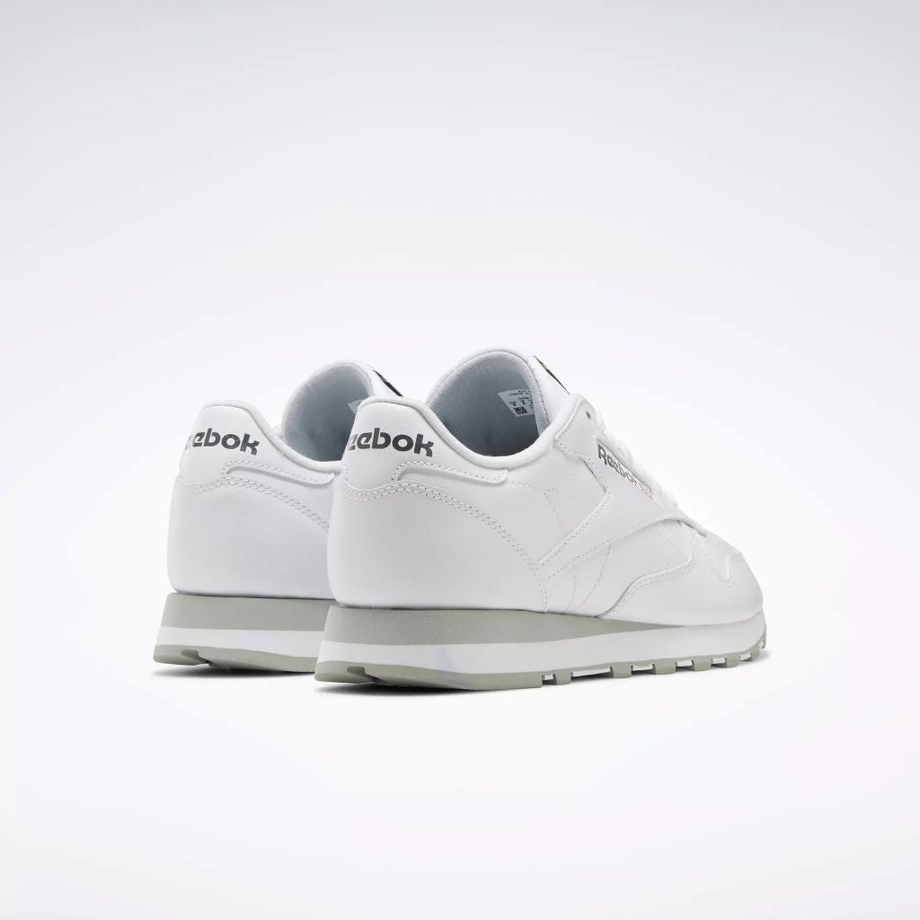 Classic Leather Unisex Sneaker in White / Pure Grey