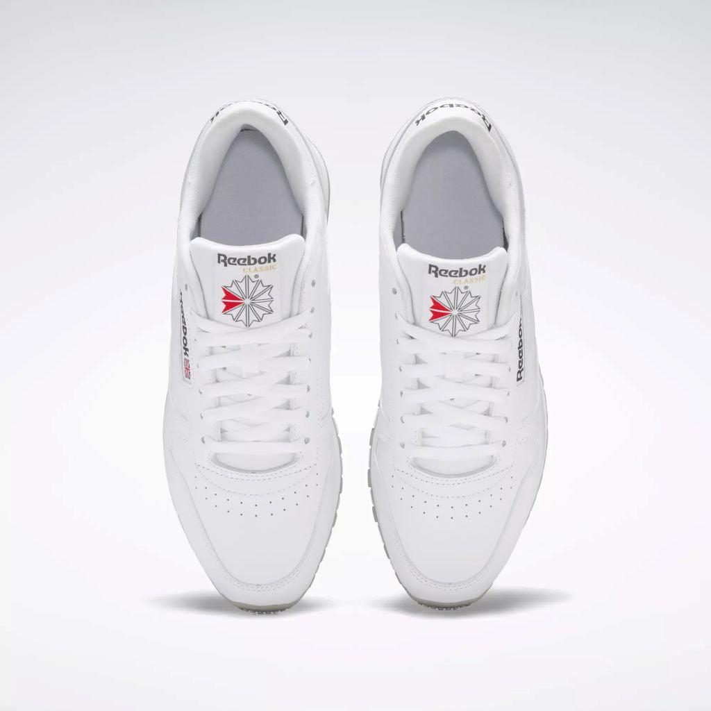 Classic Leather Unisex Sneaker in White / Pure Grey
