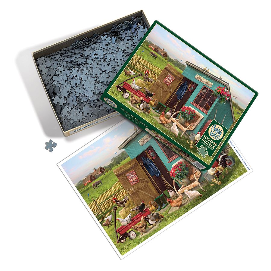 1000 Piece Puzzle in The Happy Hen House