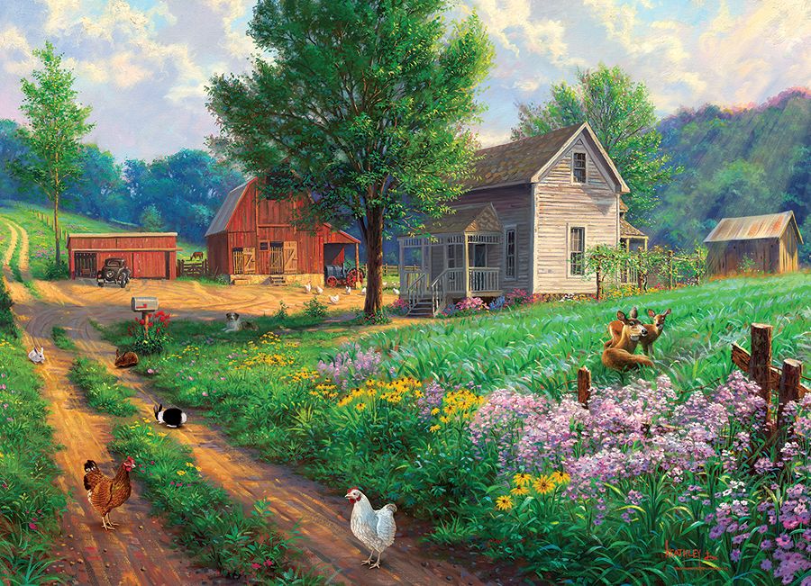 1000 Piece Puzzle in Farm Country
