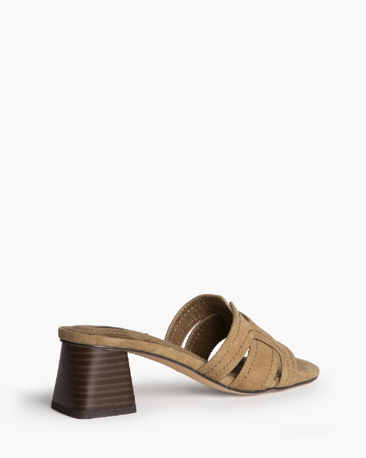 Sienna Block Heel Sandals in Camel