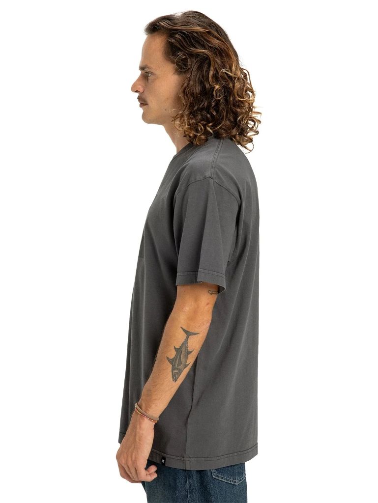 Star SS Tee in Washed Black