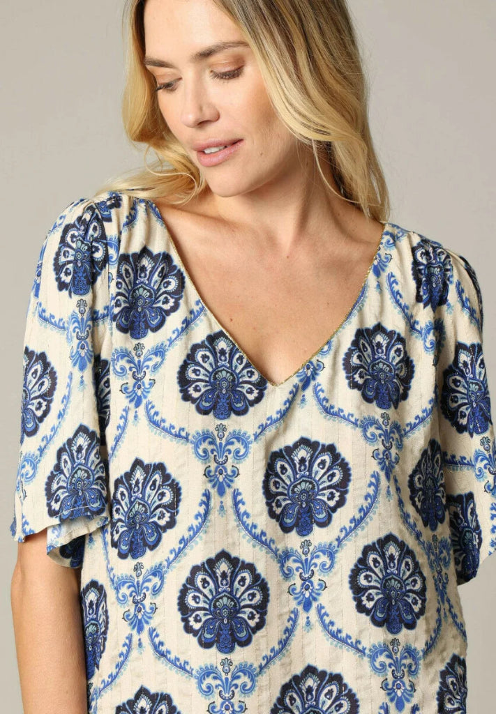 Tahora Top in Blue