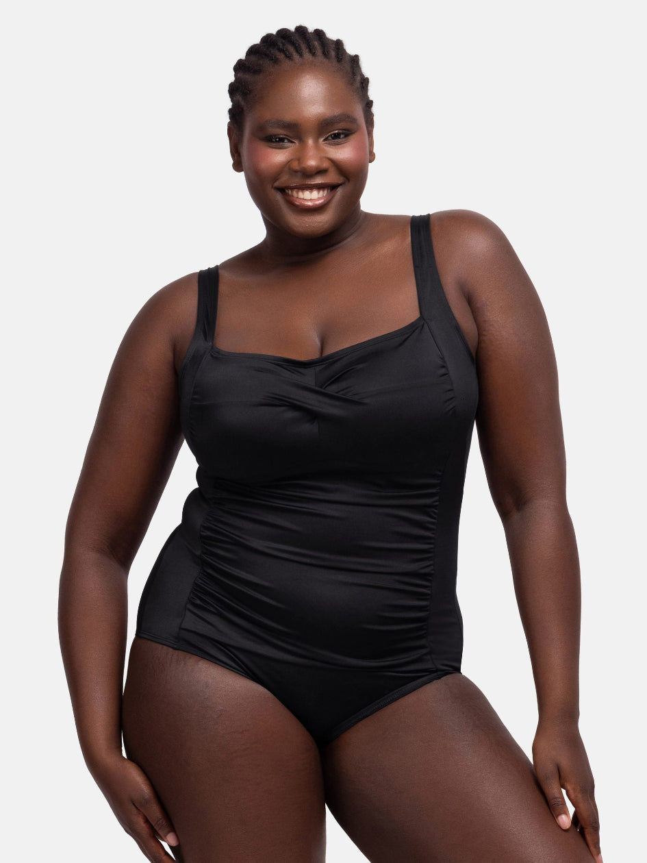 Fiji Shaping One Piece Swimsuit in Black