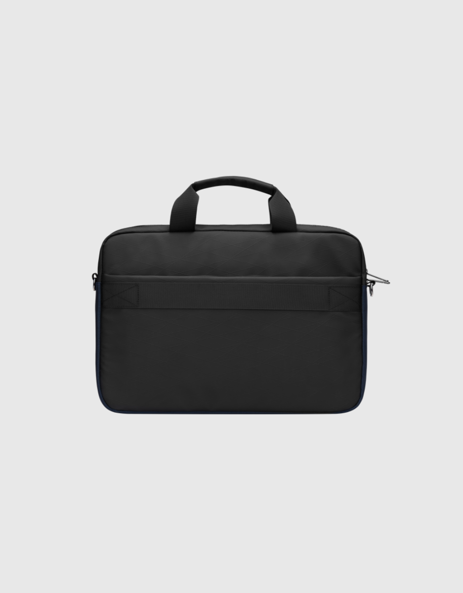 Seismic Series Laptop Shoulder Bag in Black / Navy