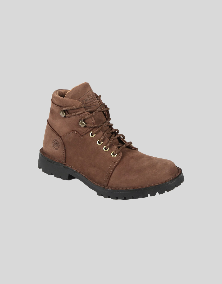 Beatriz Leather Day Walker Boot in Brown