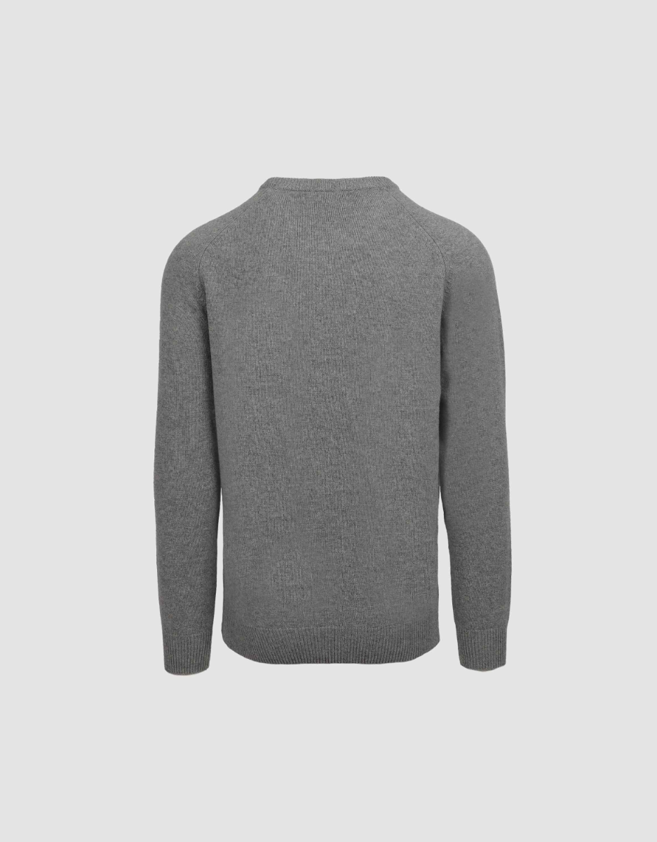 Johnson Lambswool Crewneck in Grey