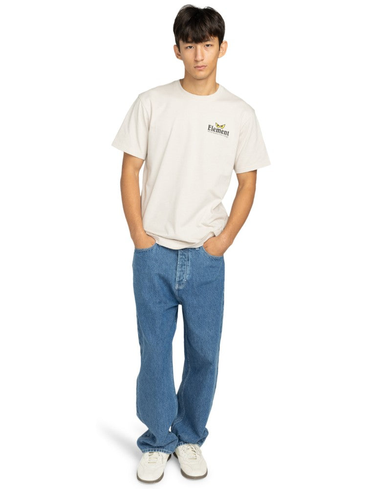 Midnight SS Tee in Oat Milk