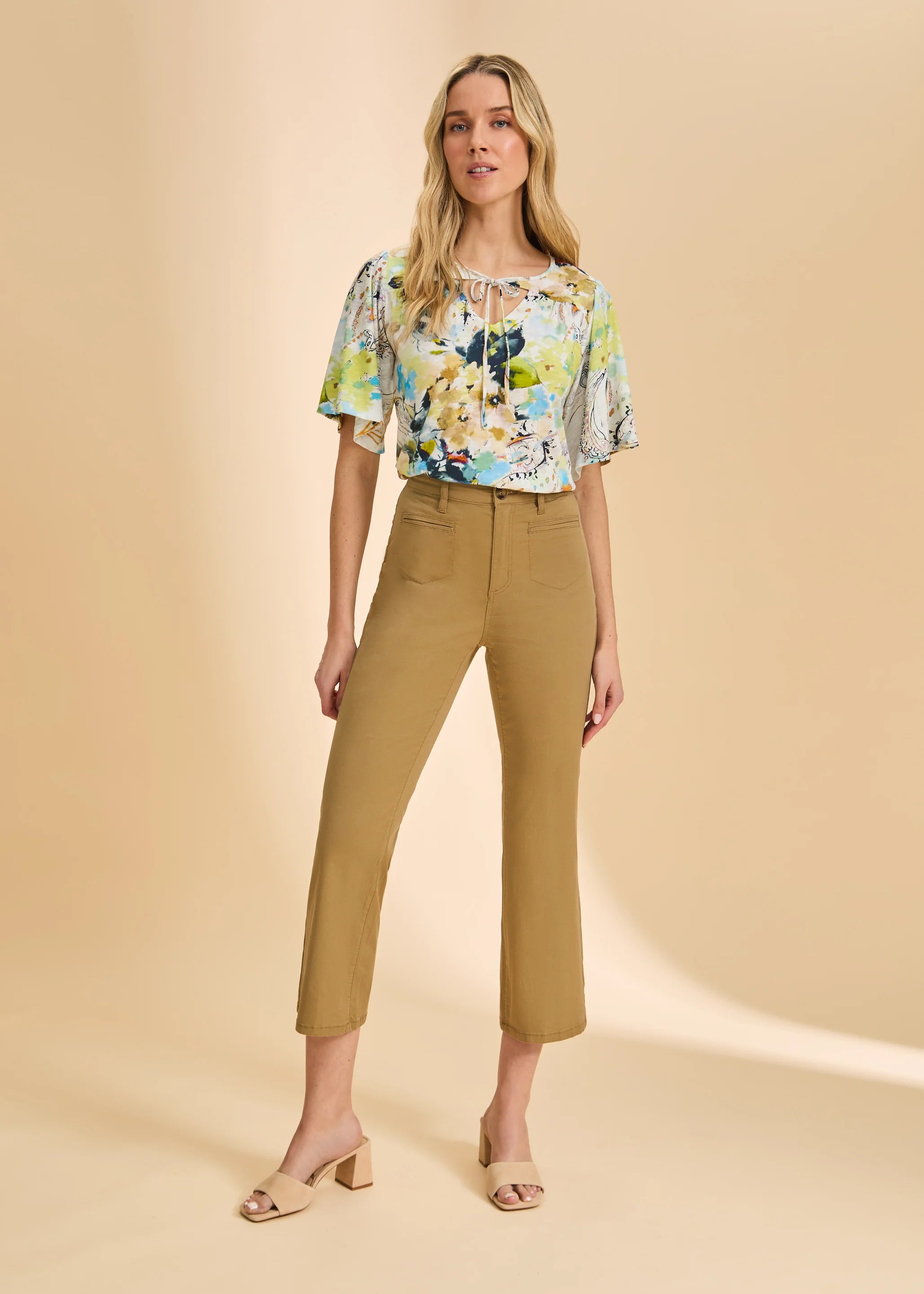 Suzanne Lightweight Twill Boot Crop in Henna