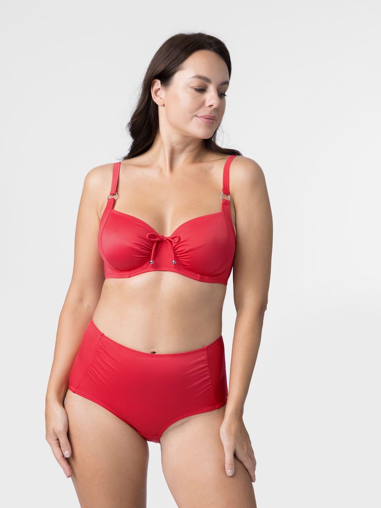Fiji Underwire Bikini Top in Red