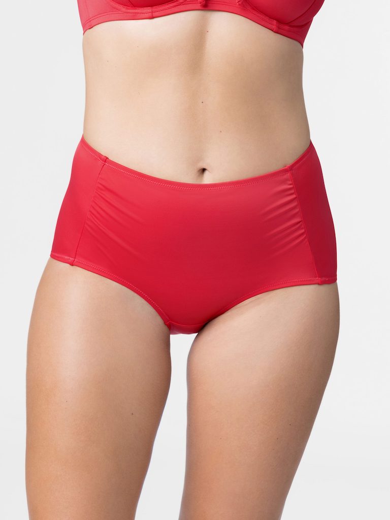 Fiji Hipster Classic Bikini Bottom in Red