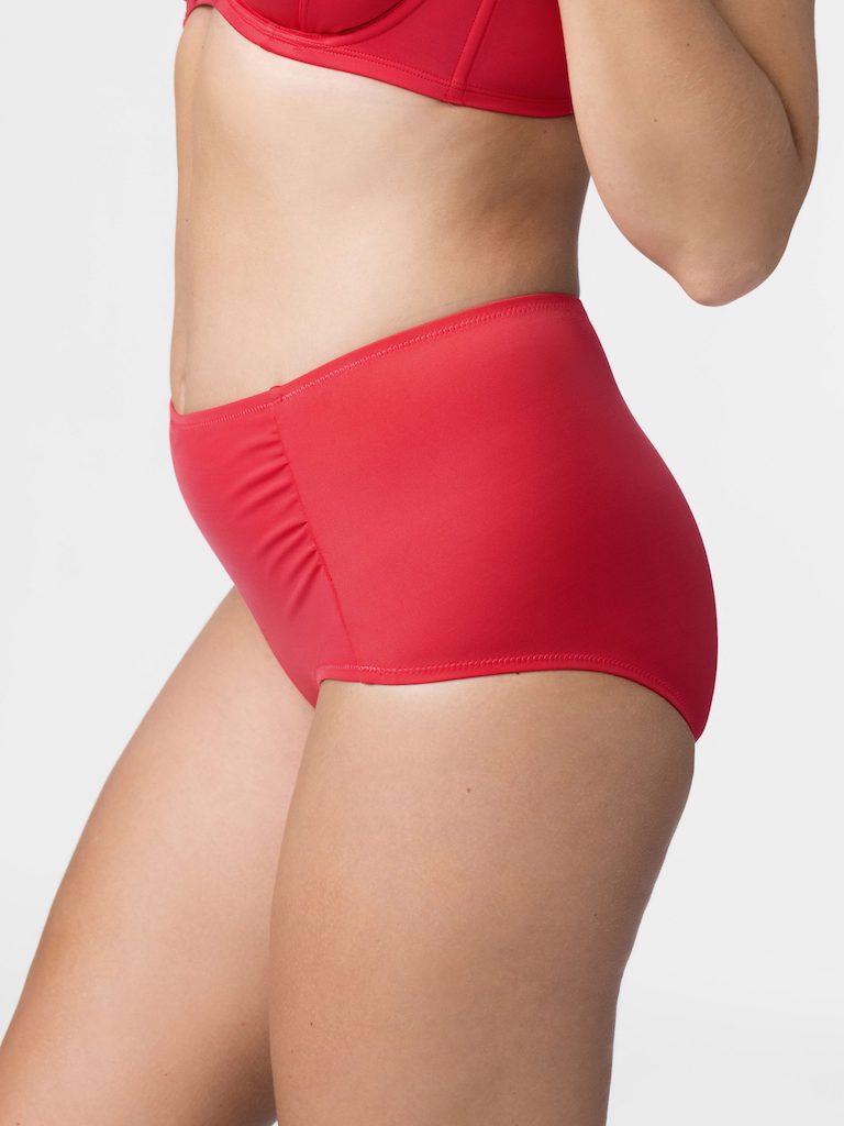 Fiji Hipster Classic Bikini Bottom in Red