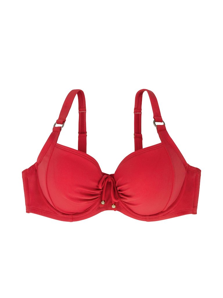 Fiji Underwire Bikini Top in Red