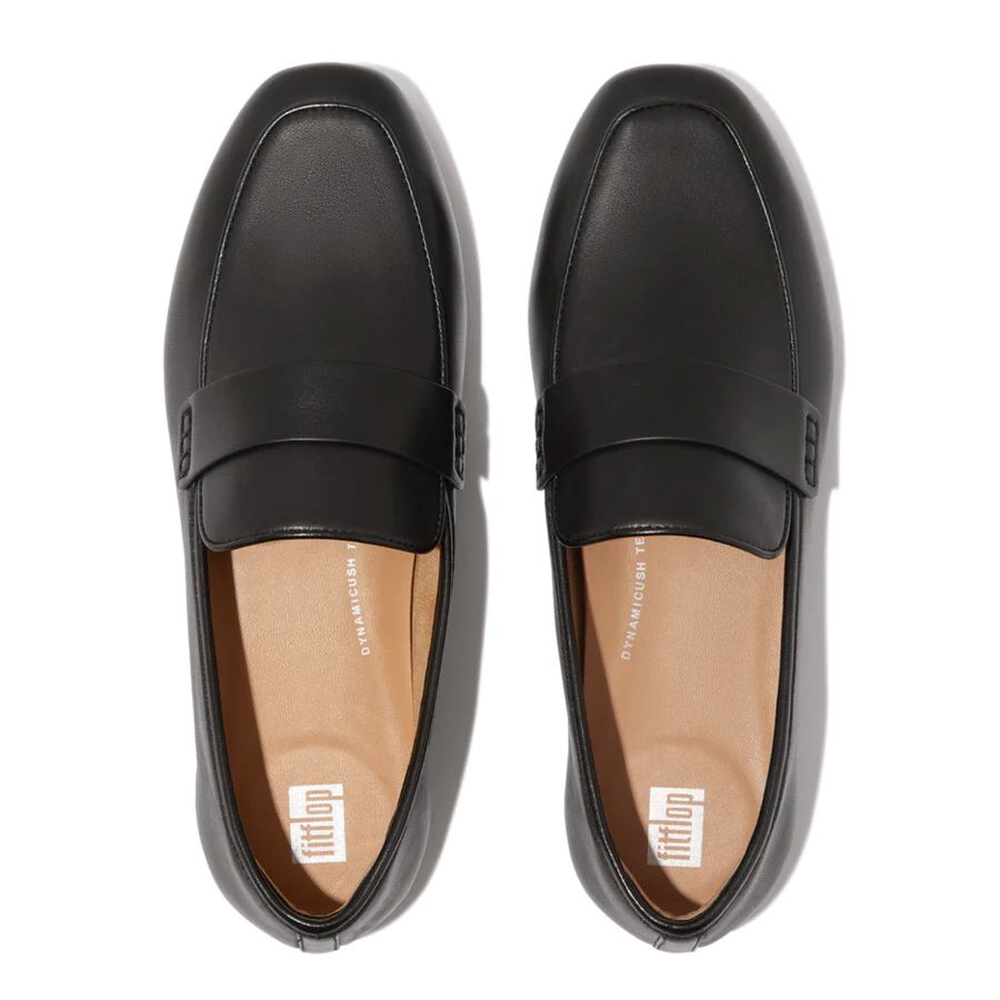 Delicato Soft Leather Loafers in Black