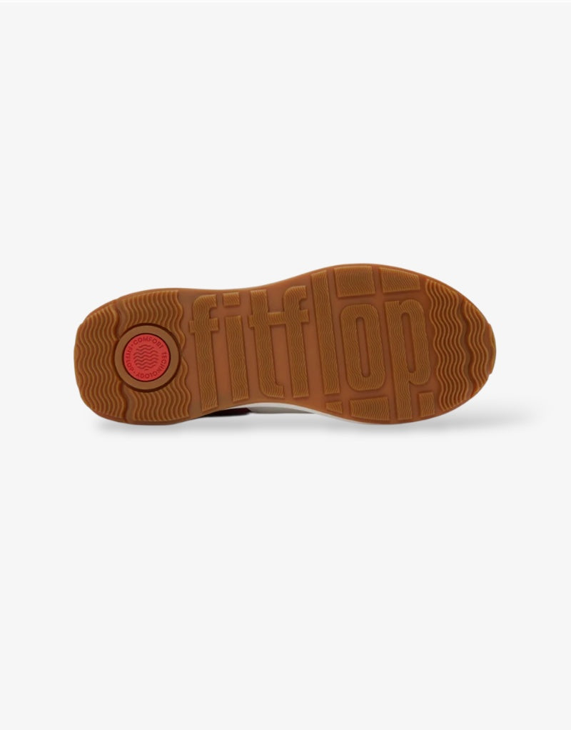 F-Mode Flow Fabric / Suede Sneaker in Burnt Berry