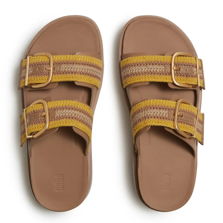 Gen-FF Max Buckle Two Bar Slides in Tumeric / Tan