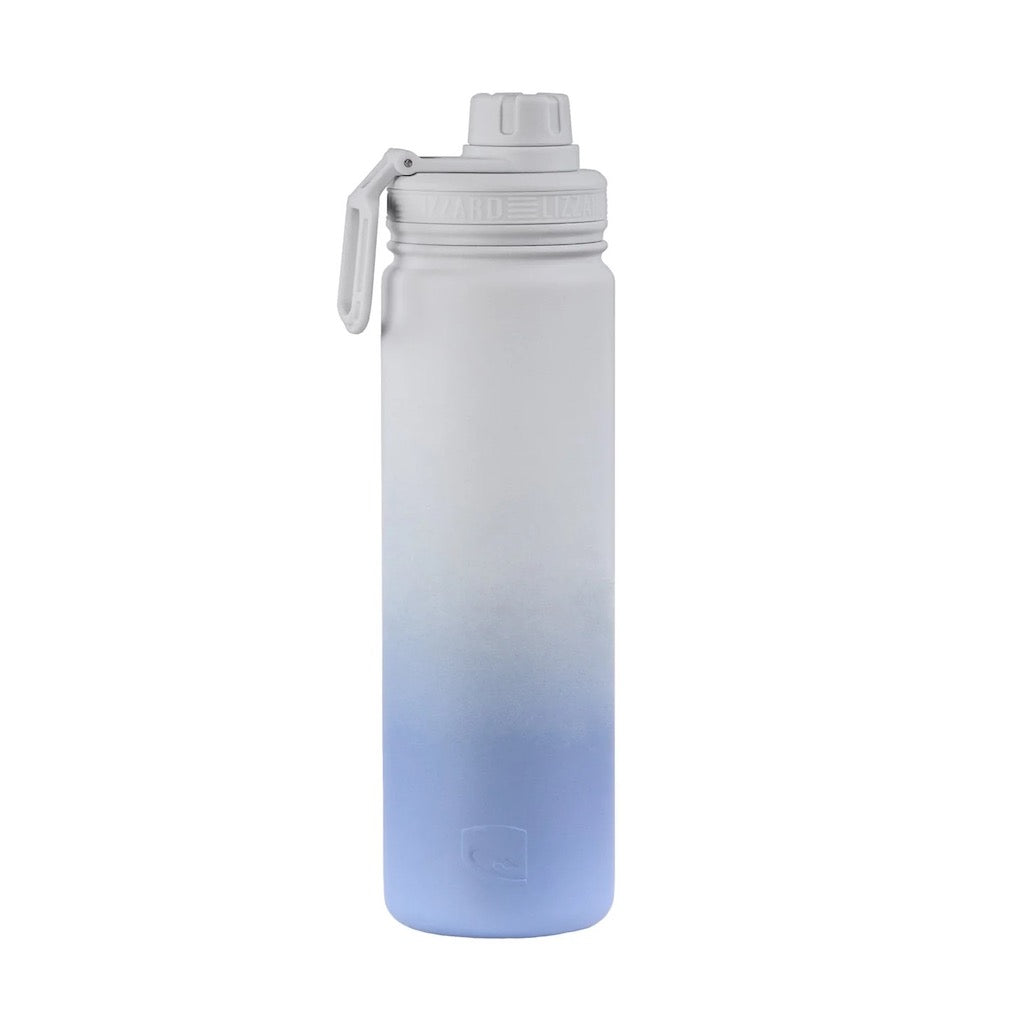 Flask 650ml in Hydrangea Blue/White Ombre