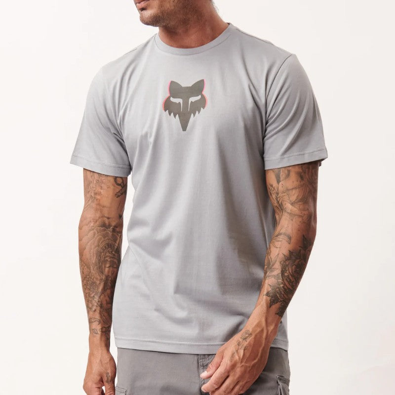 Fox Image Head SS Tee in Tradewinds Grey