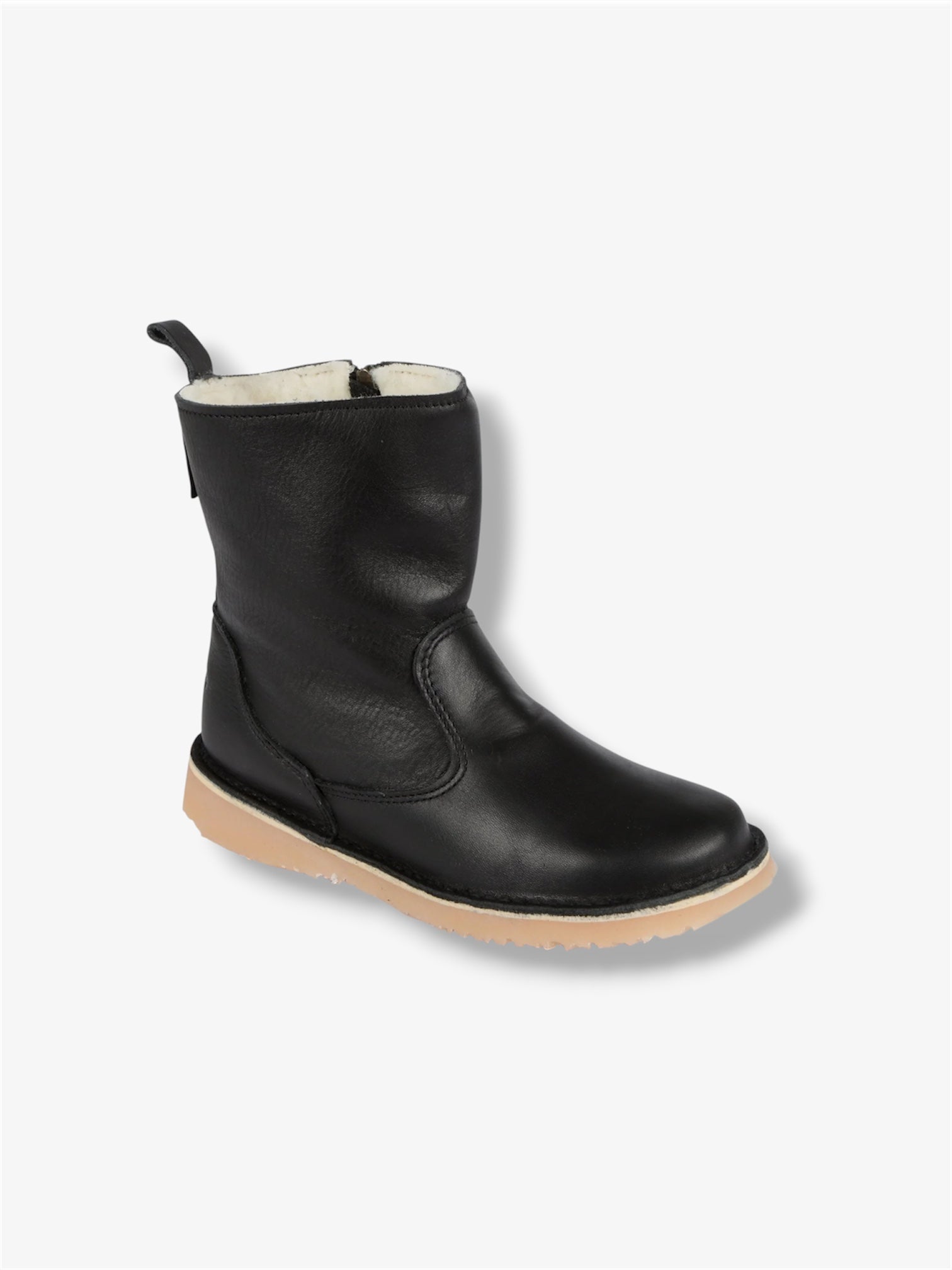 Dalebrook Wool-Lined Leather Boot in Onspan Black