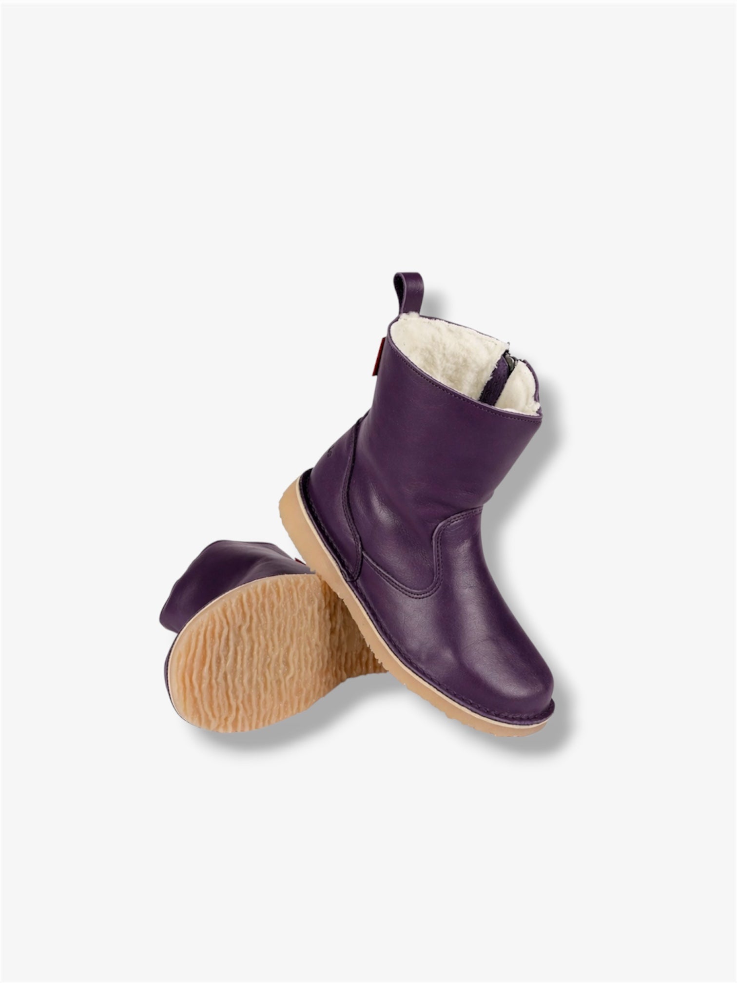 Dalebrook Wool-Lined Leather Boot in Onspan Purple