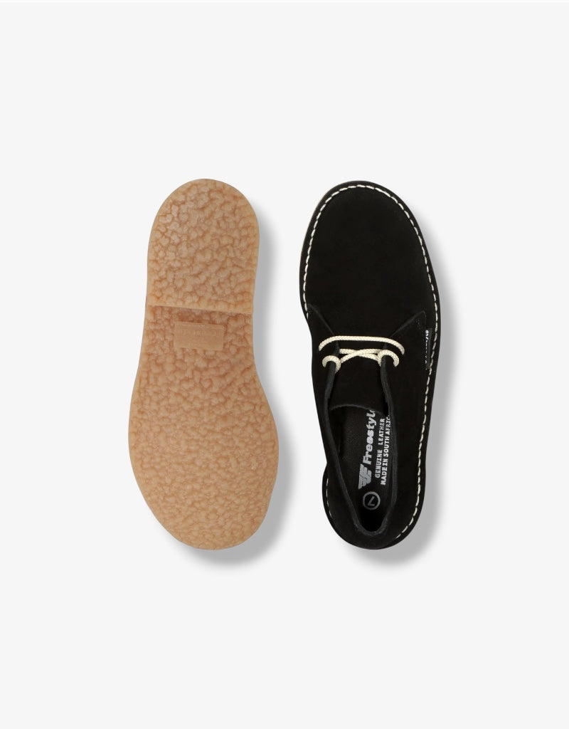 Hunter Unisex Suede Vellie in Black