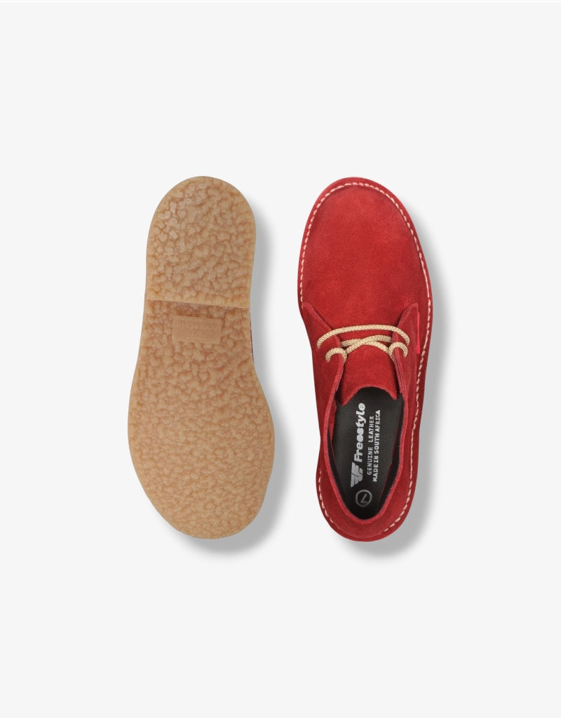 Hunter Unisex Suede Vellie in Red