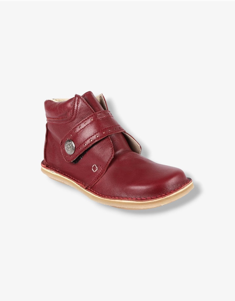 Morag Soft Premium Leather Boot in Aniline Red