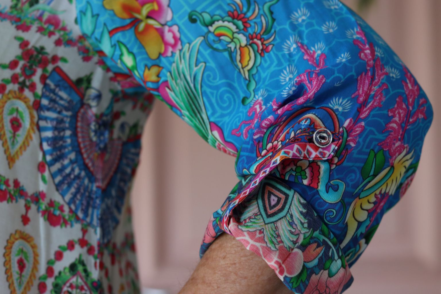 Maddison Shirt Dress in Turquoise Blue