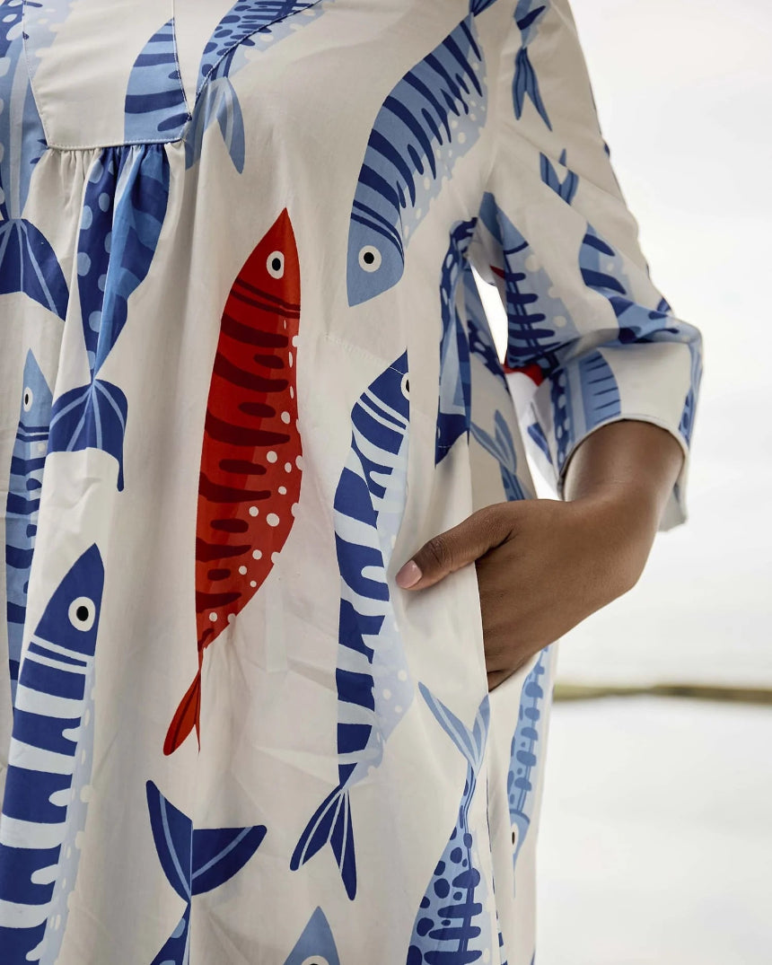 Sardine Dress in Big Sardines