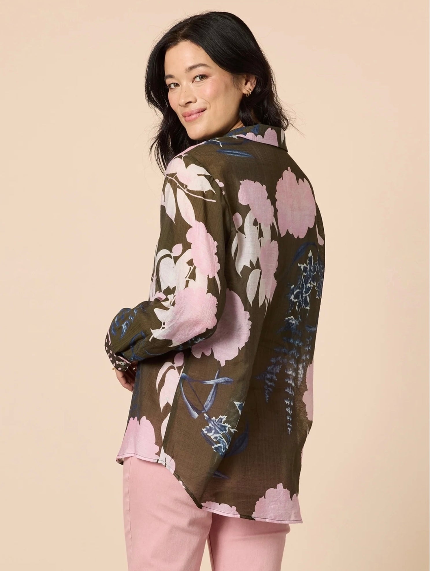 Colorado Print Shirt in Khaki Multi