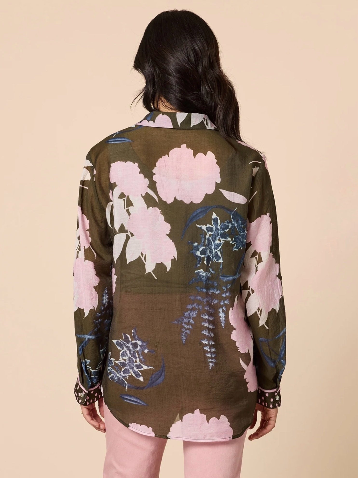 Colorado Print Shirt in Khaki Multi