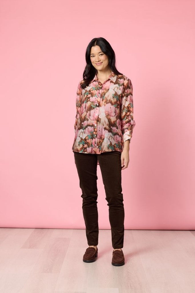Dakota Print Shirt in Blush