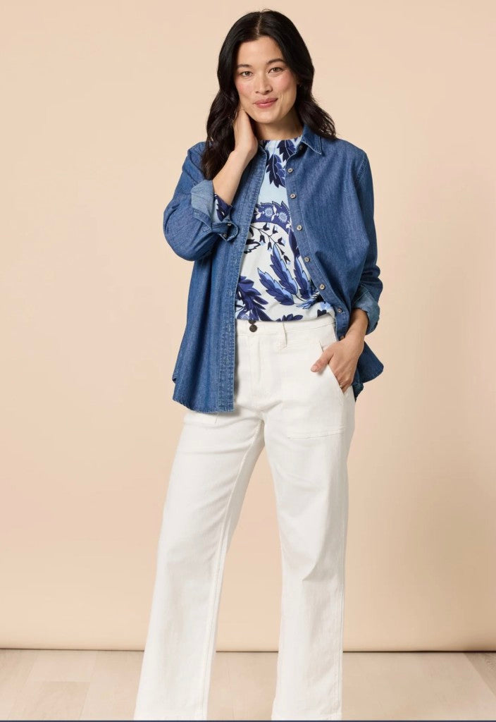 Newport Paisley Knit in Blue Multi