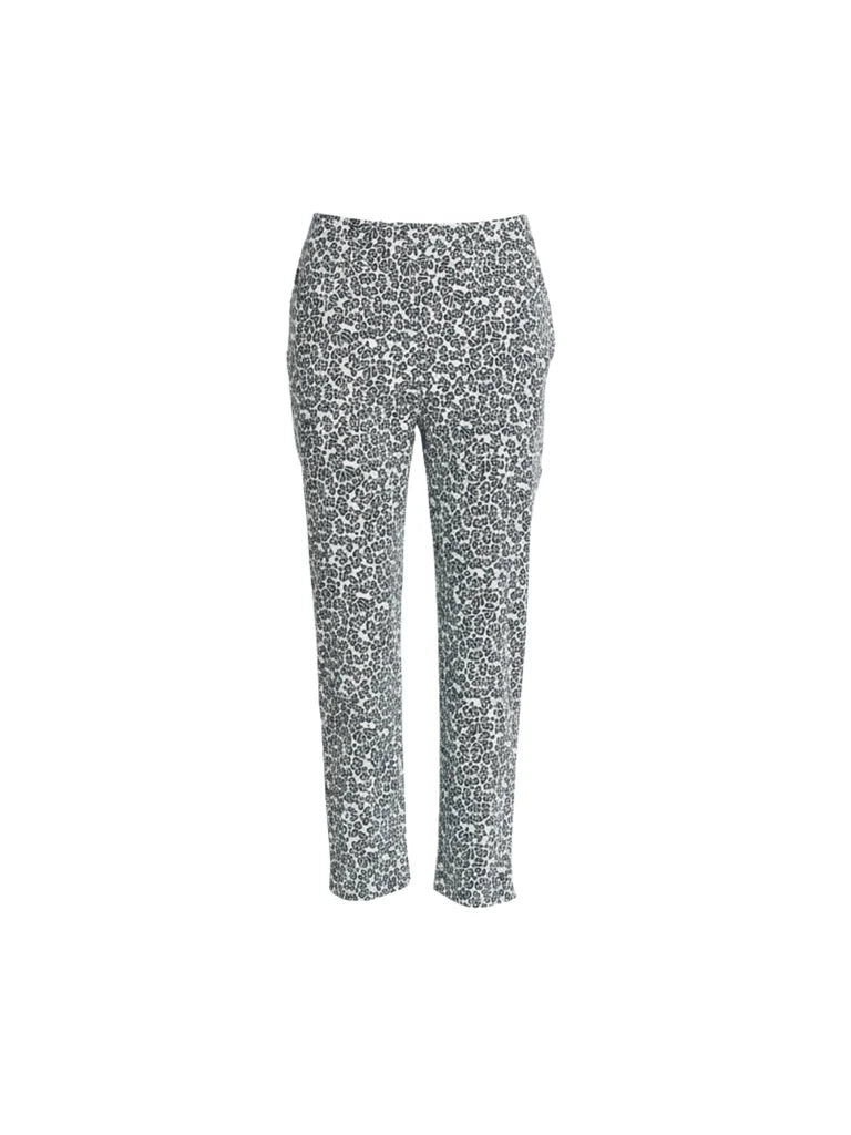 Oasis Print Pant in Navy / White