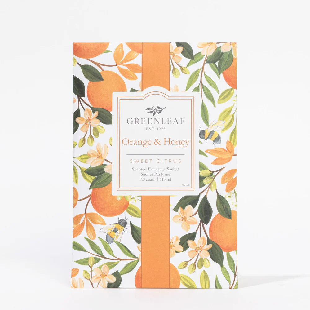 Large Scented Sachet in Orange & Honey
