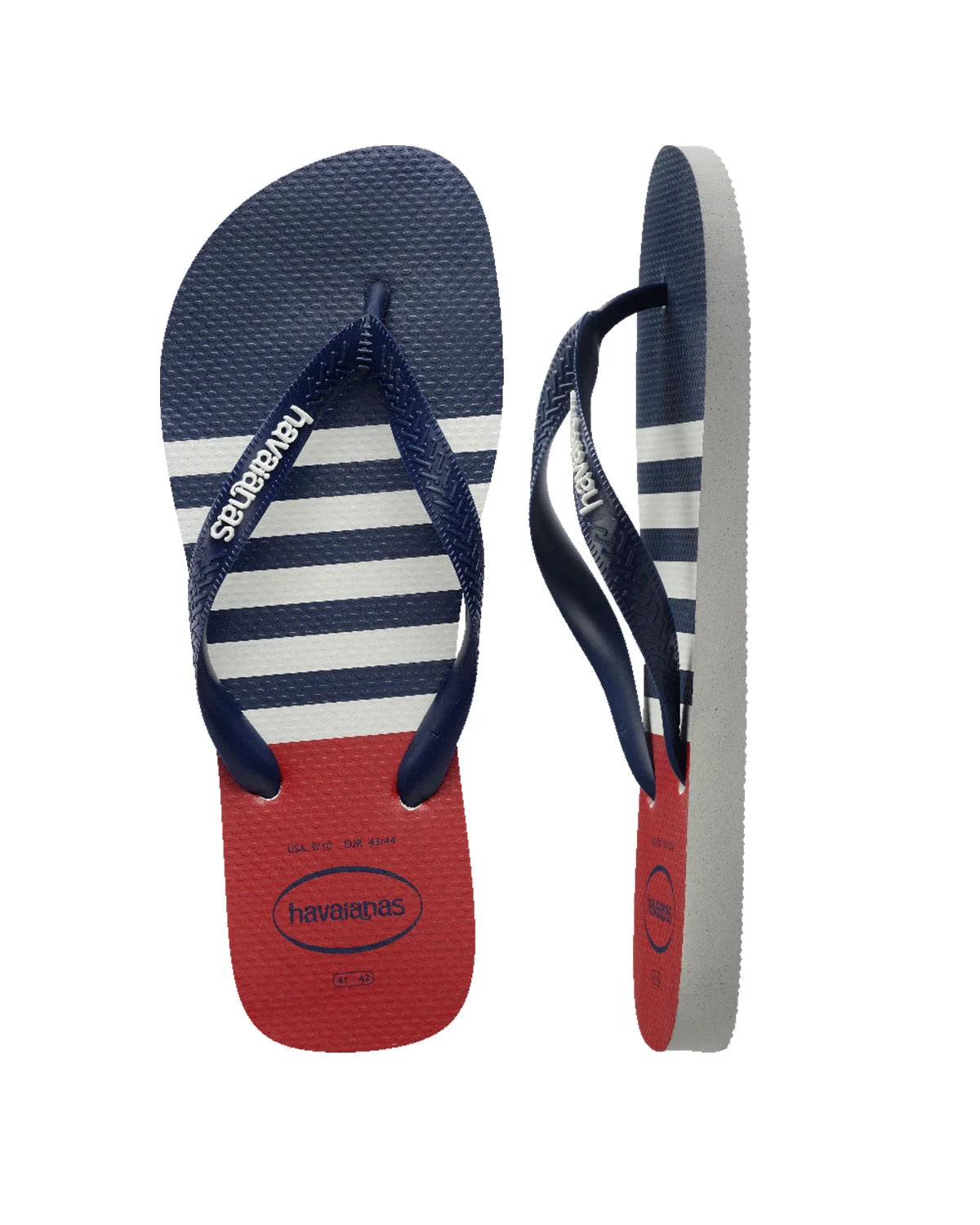Top Nautical in White / Navy / Red