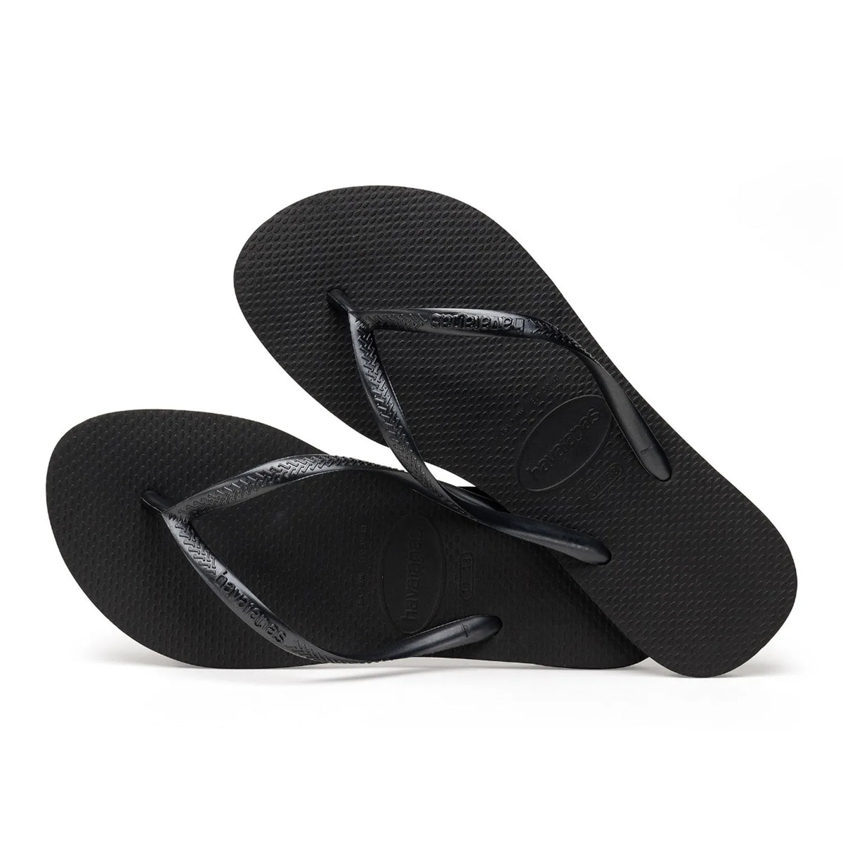 Slim Flip Flops in Black