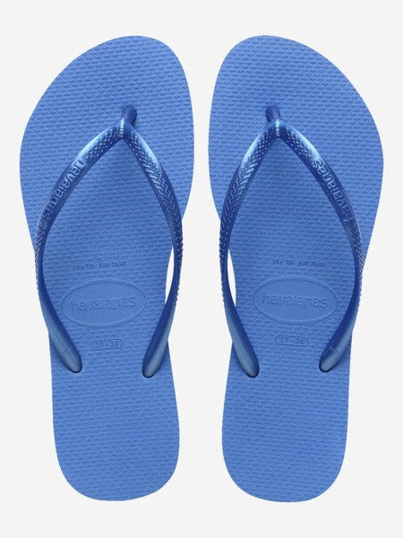 Slim Flip Flops in Brilliant Blue