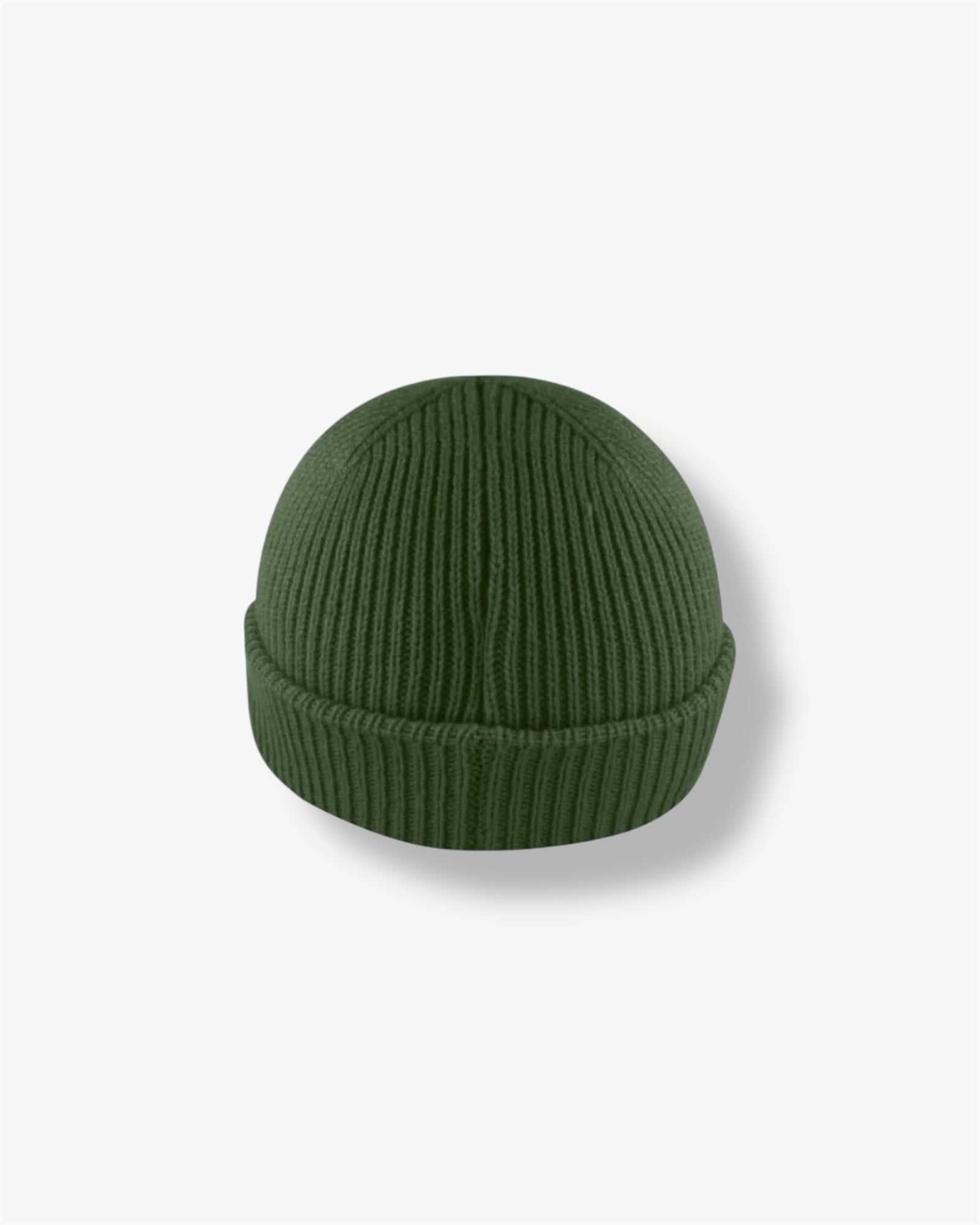 Cuffed Fishermen Beanie in Olive