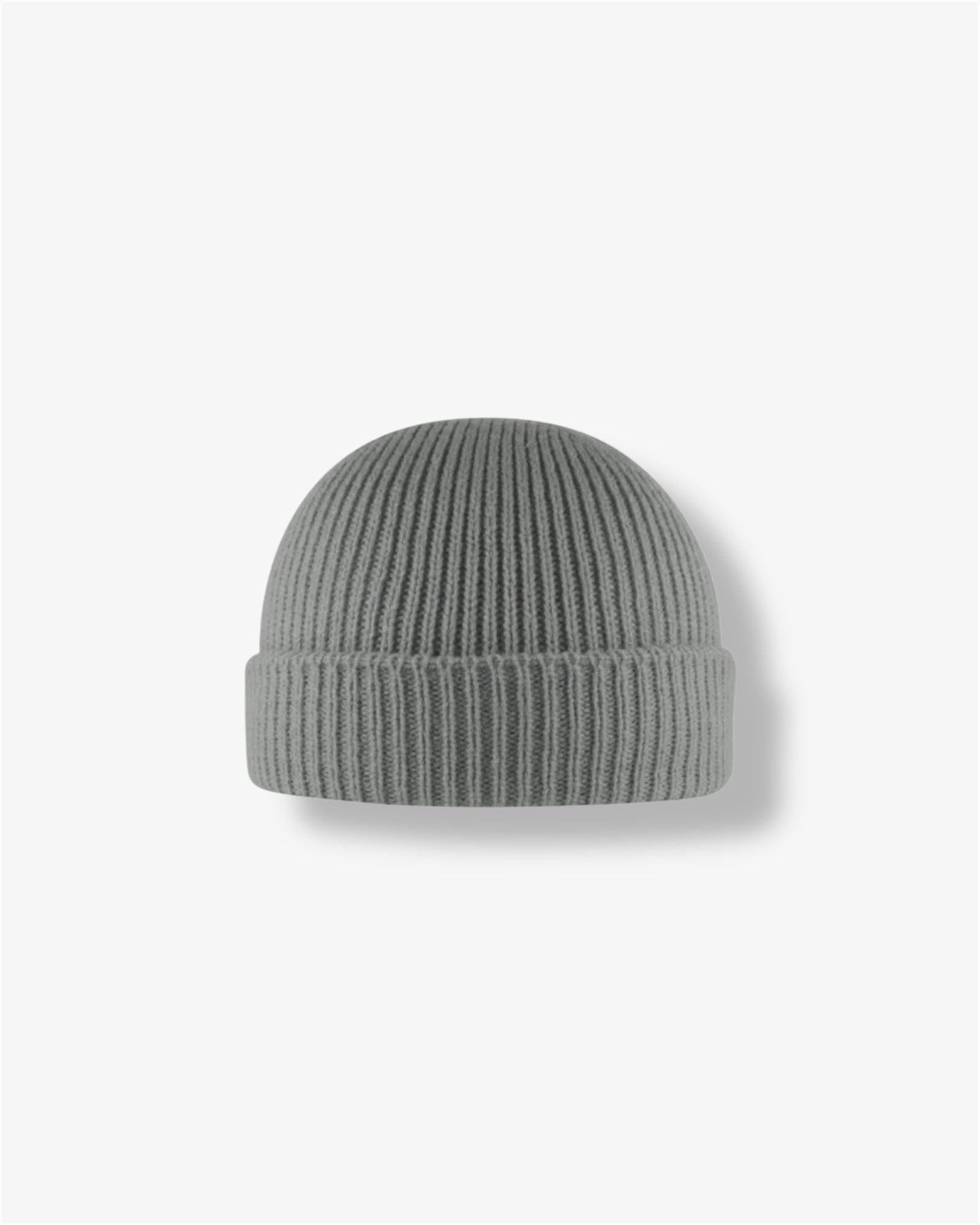 Cuffed Fishermen Beanie in Grey