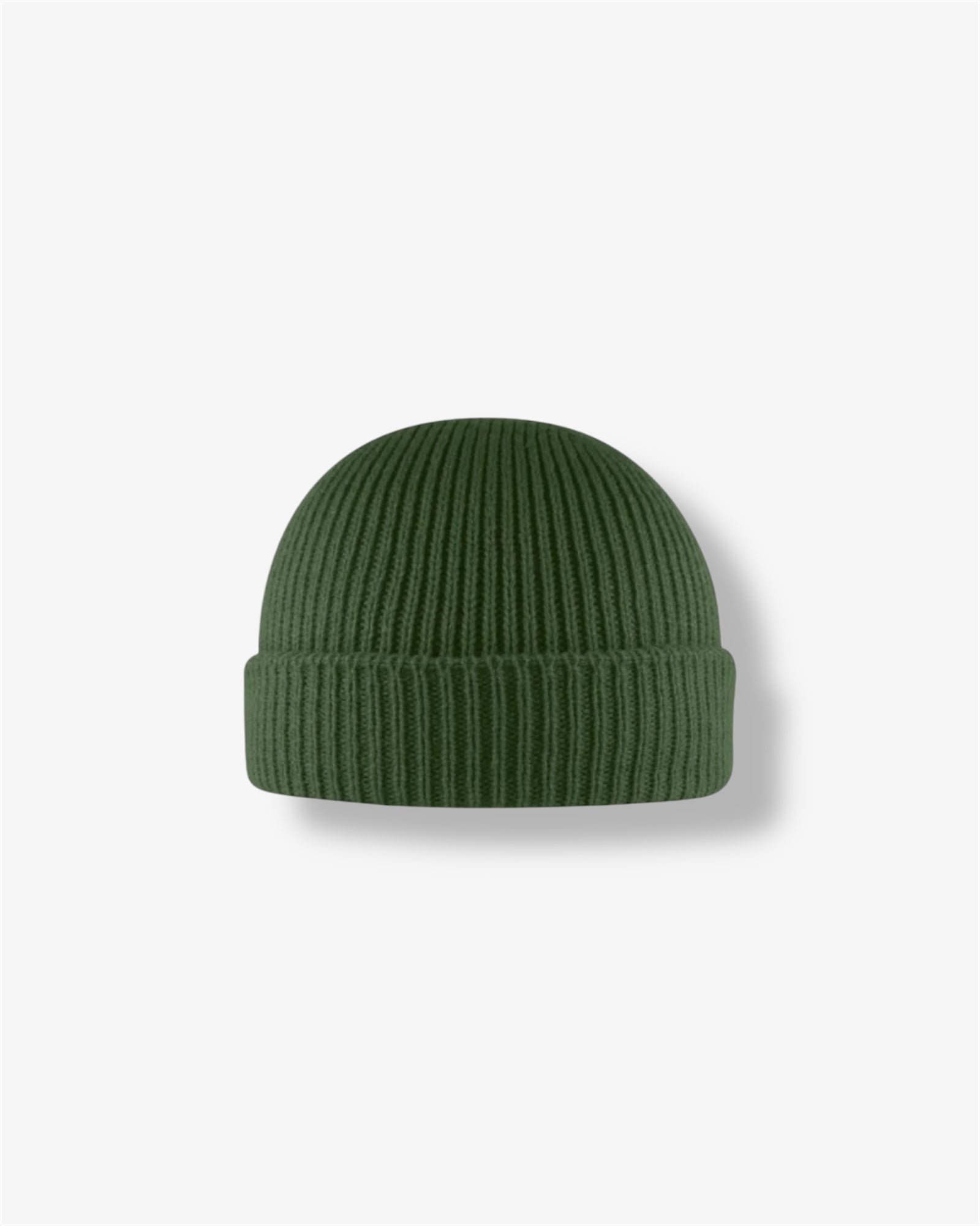 Cuffed Fishermen Beanie in Olive